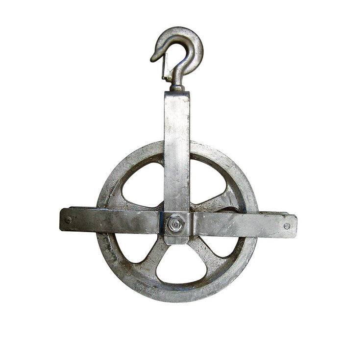 Metaltech Galvanized Gin Block Pulley 10"