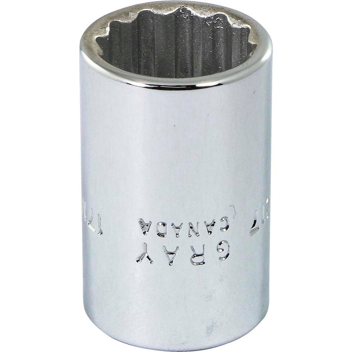 Gray Tools 1/2" Drive, Standard Length 12 Point Metric Sockets