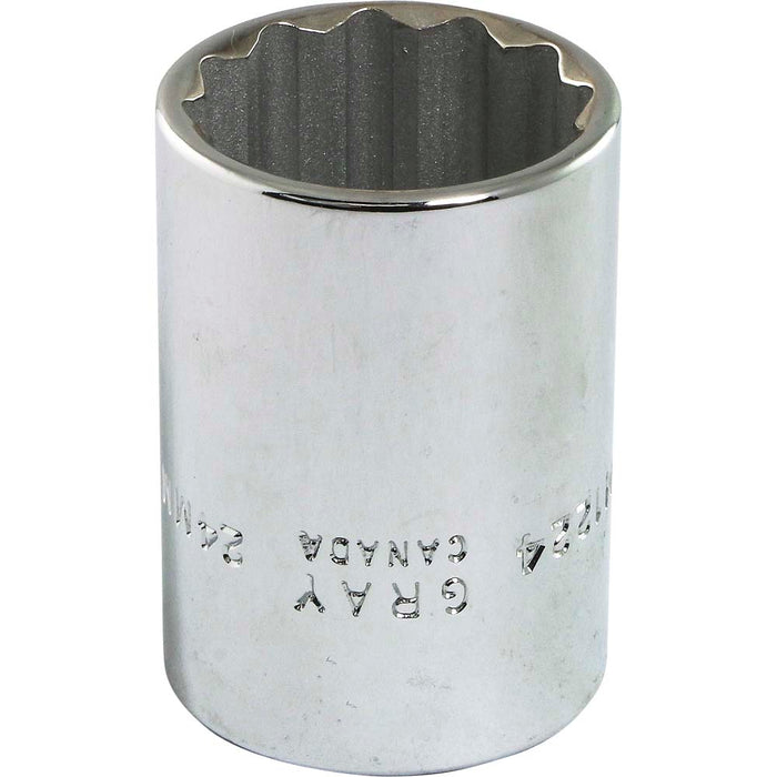 Gray Tools 1/2" Drive, Standard Length 12 Point Metric Sockets