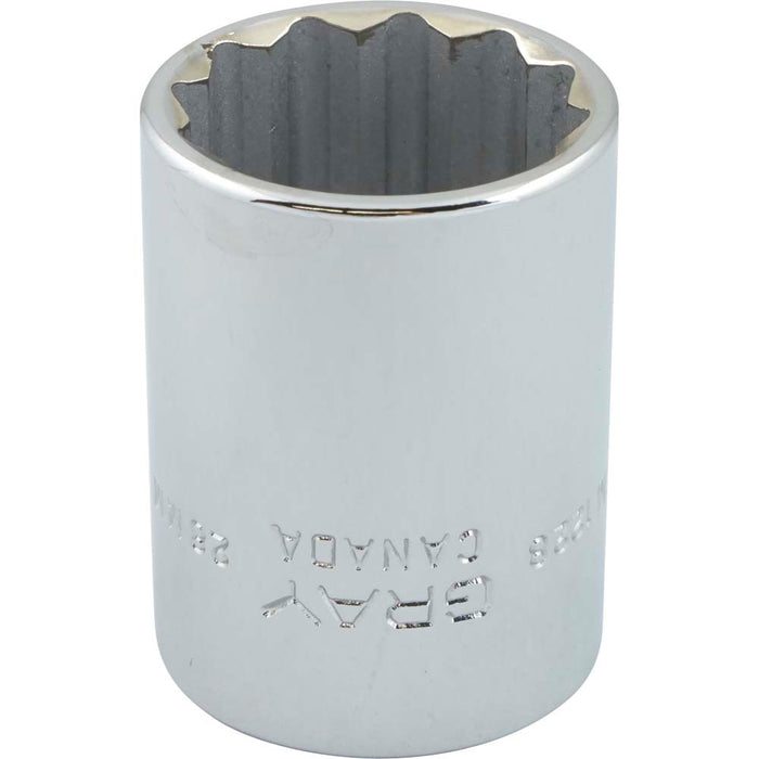 Gray Tools 1/2" Drive, Standard Length 12 Point Metric Sockets