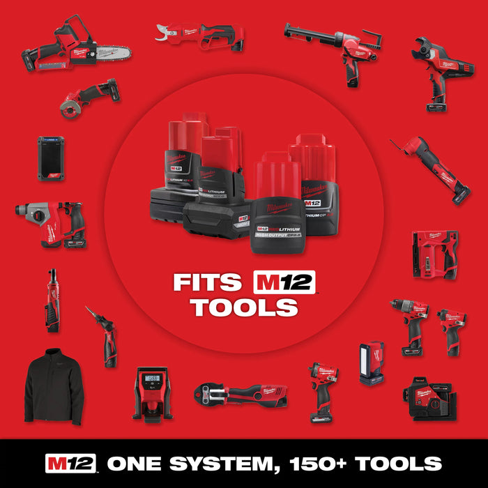 Milwaukee M12 FUEL 3/8" Ratchet Kit