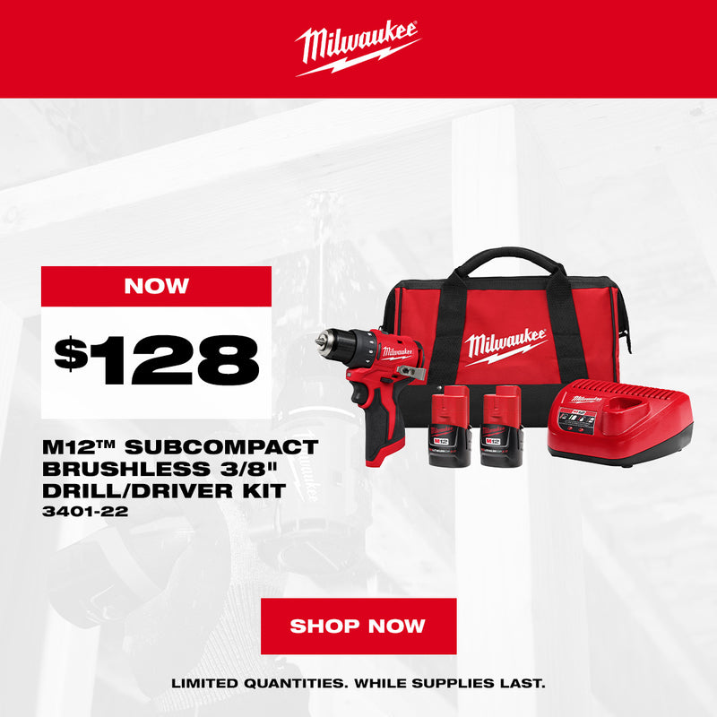 M12 SUBCOMPACT 3 8IN DRILL DRIVER KIT 3401 22 08.01 10.31.2026 1080X1080