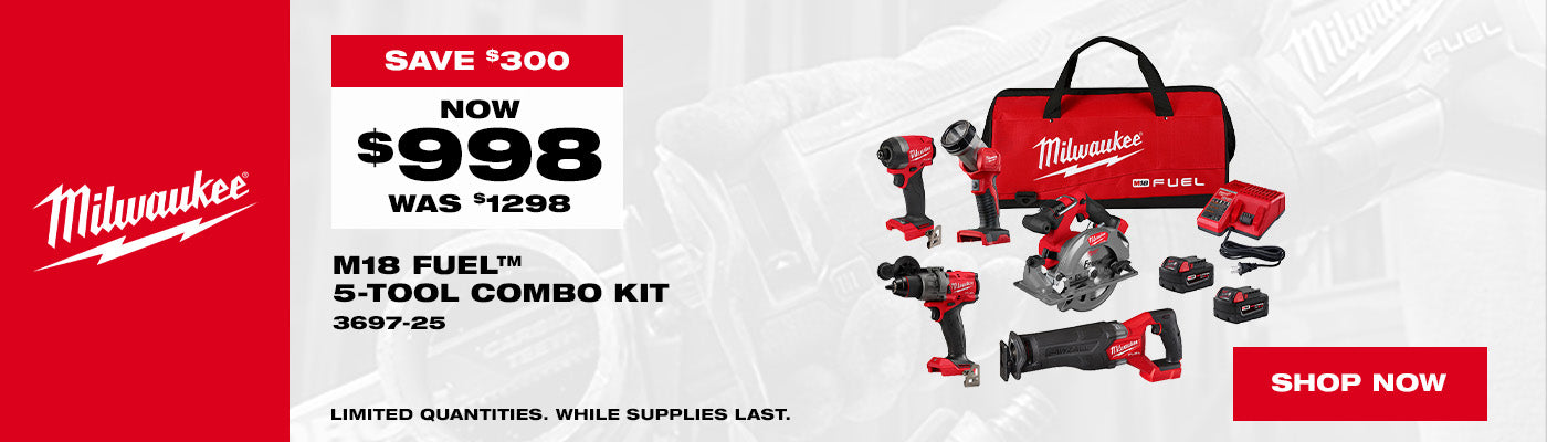 M18 FUEL 5 TOOL COMBO KIT 3697 25 08.01 10.31.2026 1400X400