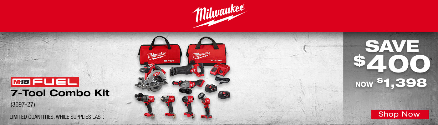 M18 FUEL 7 TOOL COMBO KIT 3697 27 05.01 07.31.2026 1400x400