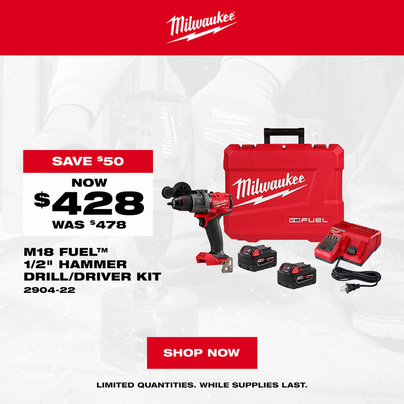 M18 FUEL HAMMER DRILL DRIVER KIT 2904 22 08.01 10.31.2026 1080x1080