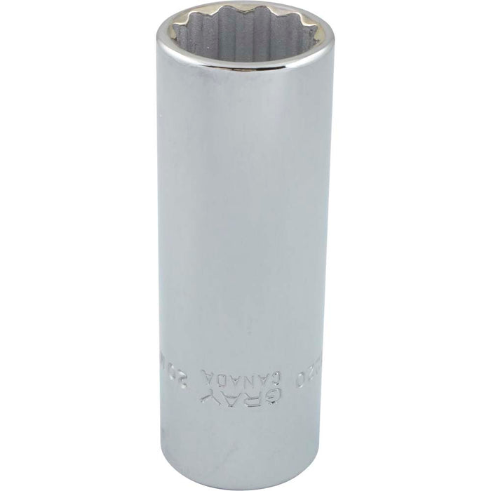 Gray Tools 1/2" Drive, Deep Length 12 Point Metric Sockets