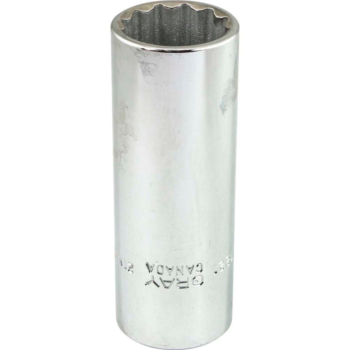 Gray Tools 1/2" Drive, Deep Length 12 Point Metric Sockets