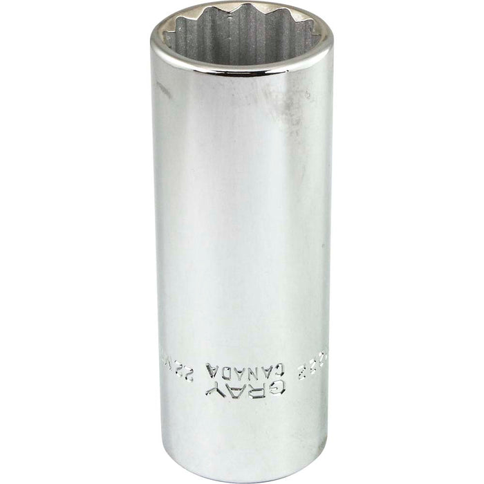 Gray Tools 1/2" Drive, Deep Length 12 Point Metric Sockets