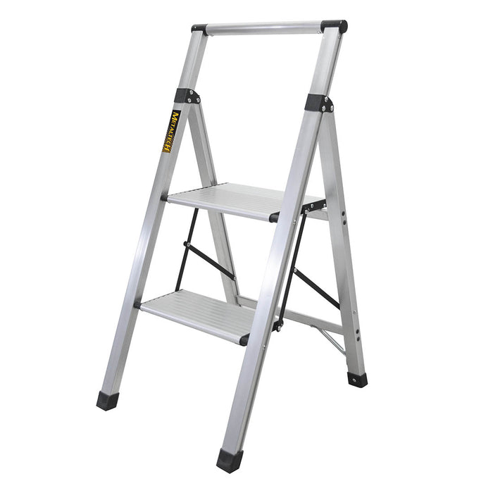 Metaltech 2-Step Ultra Flat Aluminum Step Stool (Type 1)