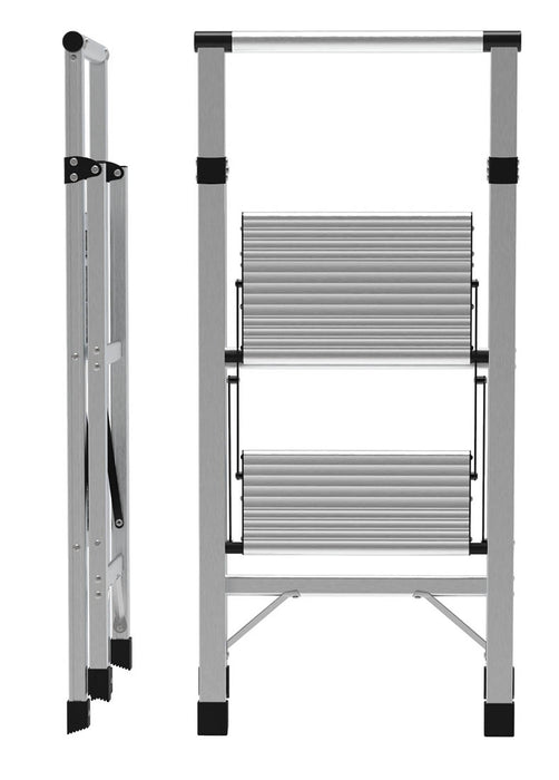 Metaltech 2-Step Ultra Flat Aluminum Step Stool (Type 1)