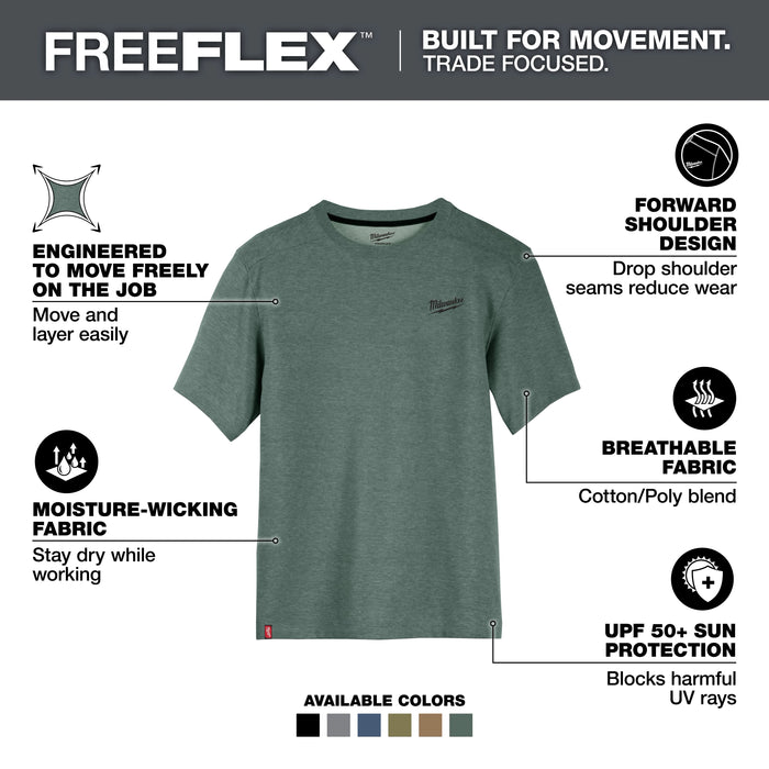 Milwaukee FREEFLEX Hybrid Work Tee - Short Sleeve