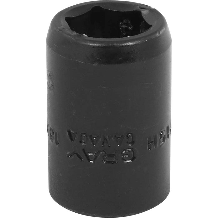 Gray Tools 1/2" Drive, 6 Point Standard Length, Impact Black Industrial Finish Metric Sockets