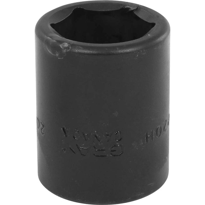 Gray Tools 1/2" Drive, 6 Point Standard Length, Impact Black Industrial Finish Metric Sockets