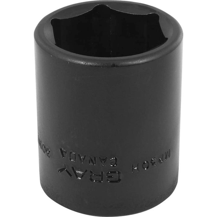 Gray Tools 1/2" Drive, 6 Point Standard Length, Impact Black Industrial Finish Metric Sockets