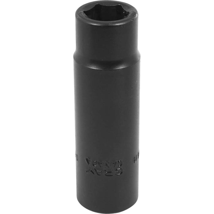 Gray Tools 1/2" Drive, 6 Point Deep Length, Impact Black Industrial Finish Metric Sockets