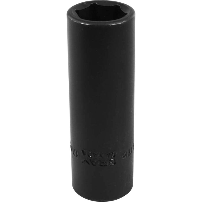 Gray Tools 1/2" Drive, 6 Point Deep Length, Impact Black Industrial Finish Metric Sockets