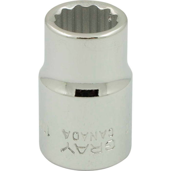 Gray Tools 3/8" Drive, 12 Point Standard Length Metric Sockets