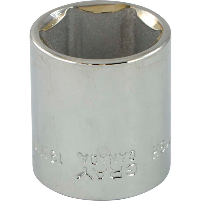 Gray Tools 3/8" Drive 6-Point Metric Standard Length Sockets