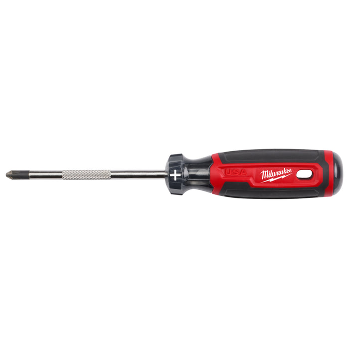 Milwaukee #2 Phillips 4" Cushion Grip Screwdriver (USA)