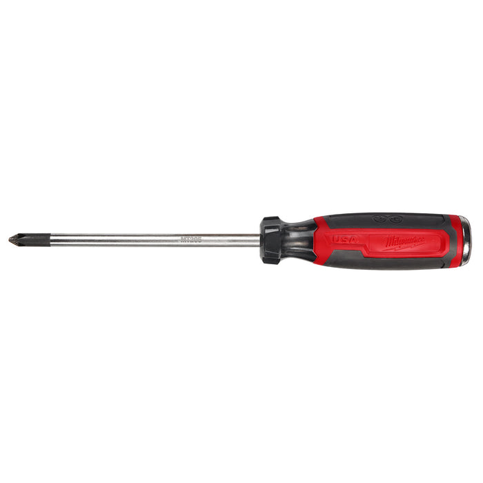 Milwaukee #2 Phillips 6" Cushion Grip Demolition Screwdriver (USA)