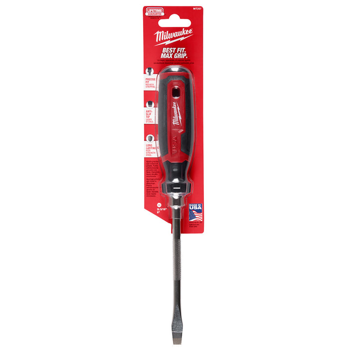 Milwaukee 5/16" Slotted 6" Cushion Grip Screwdriver (USA)