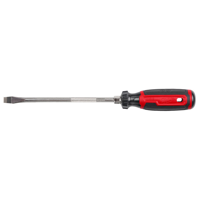 Milwaukee 3/8" Slotted 8" Cushion Grip Screwdriver (USA)
