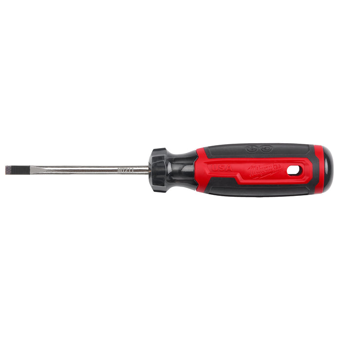 Milwaukee 3/16" Cabinet 3" Cushion Grip Screwdriver (USA)