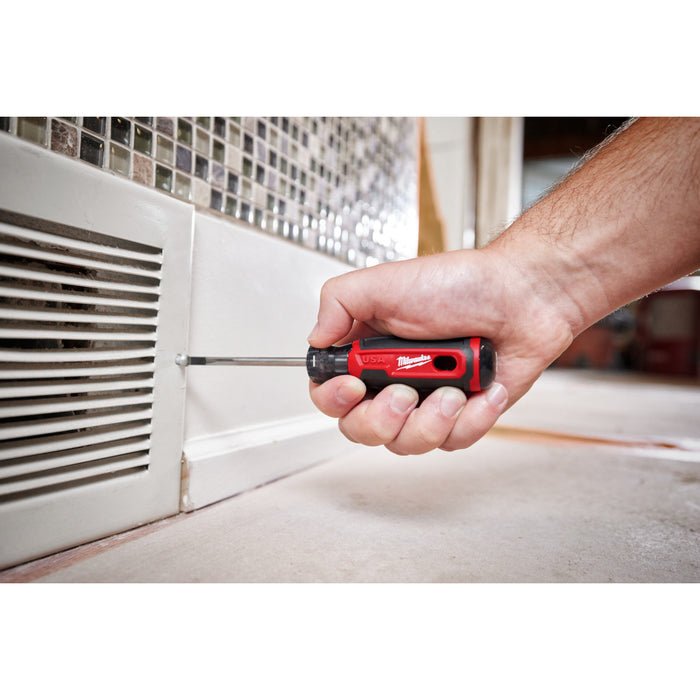 Milwaukee 3/16" Cabinet 3" Cushion Grip Screwdriver (USA)