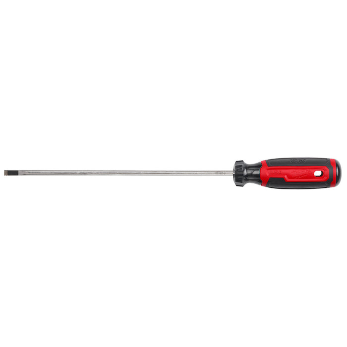 Milwaukee 3/16" Cabinet 8" Cushion Grip Screwdriver (USA)