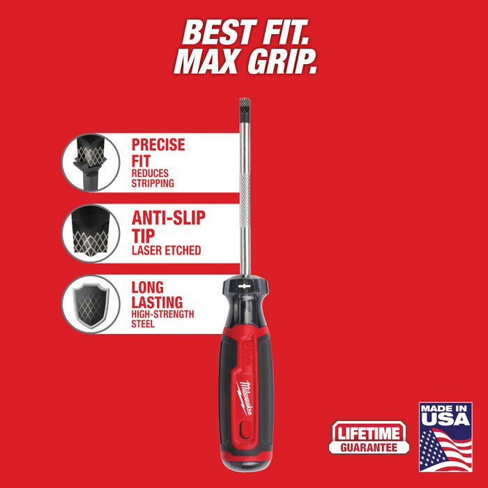 Milwaukee #1 ECX 4" Cushion Grip Screwdriver (USA)