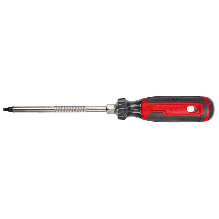Milwaukee #3 Square 6" Cushion Grip Screwdriver (USA)