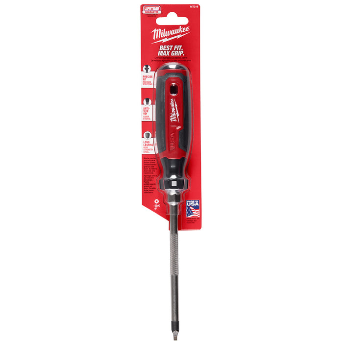 Milwaukee #3 Square 6" Cushion Grip Screwdriver (USA)