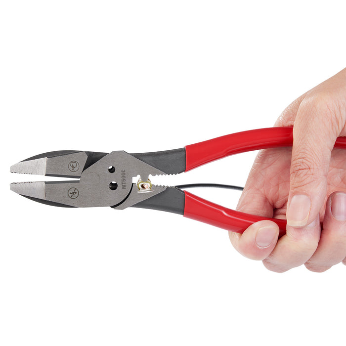 Milwaukee 9" Lineman's Dipped Grip Pliers w/ Crimper & Bolt Cutter (USA)