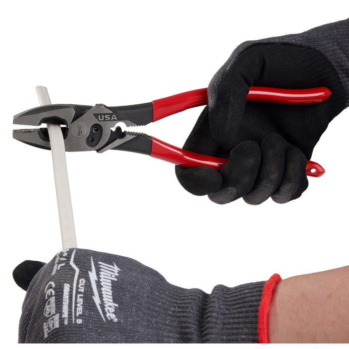 Milwaukee 9" Lineman's Dipped Grip Pliers w/ Crimper & Bolt Cutter (USA)