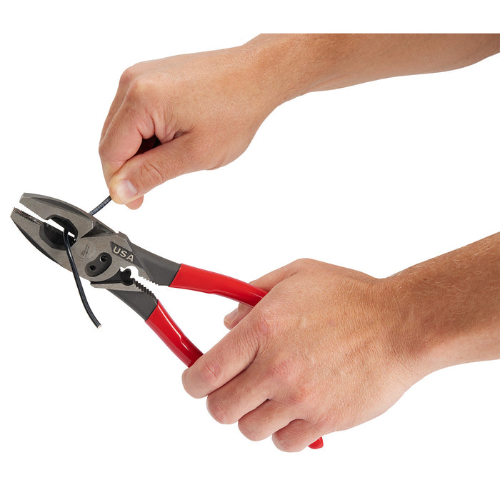 Milwaukee 9" Lineman's Dipped Grip Pliers w/ Crimper & Bolt Cutter (USA)