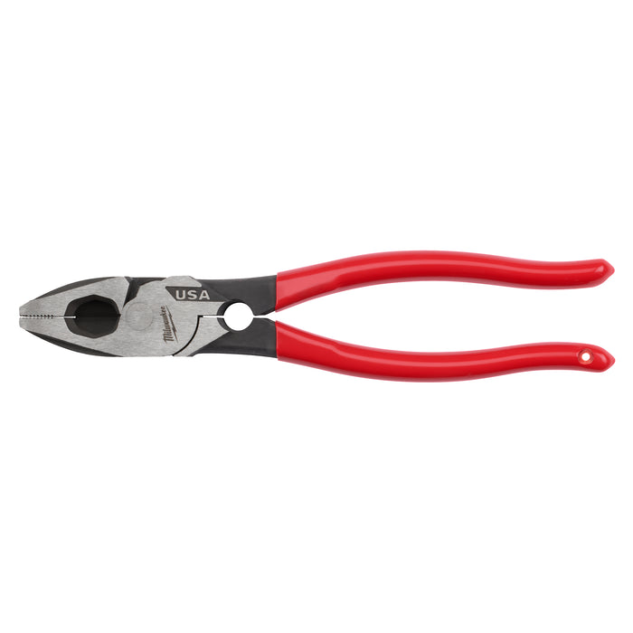 Milwaukee 9" Lineman's Dipped Grip Pliers w/ Thread Cleaner (USA)