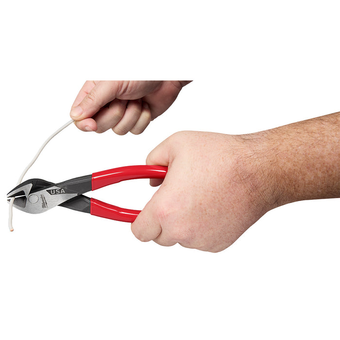 Milwaukee 8" Diagonal Dipped Grip Cutting Pliers (USA)