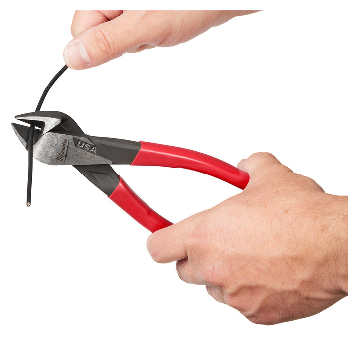 Milwaukee 8" Diagonal Dipped Grip Cutting Pliers (USA)