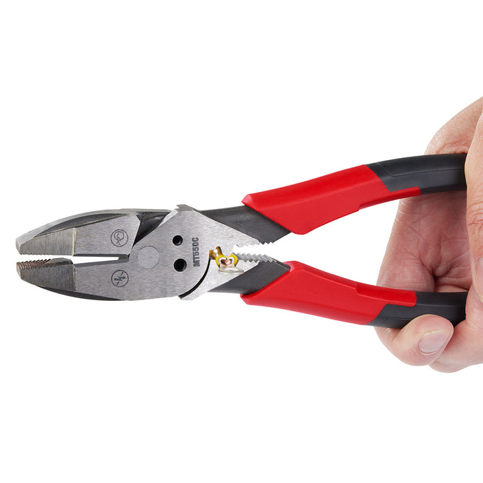 Milwaukee 9" Lineman's Comfort Grip Pliers w/ Crimper and Bolt Cutter (USA)