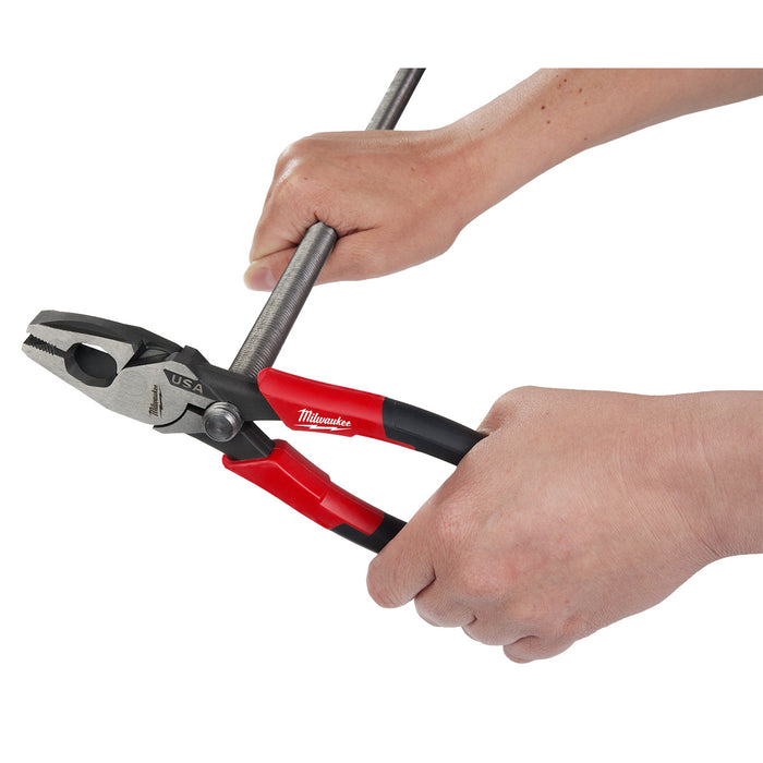 Milwaukee 9" Lineman's Comfort Grip Pliers w/ Thread Cleaner (USA)
