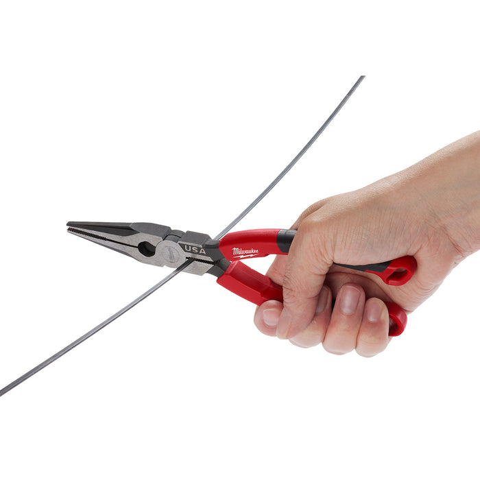 Milwaukee 8" Long Nose Comfort Grip Pliers (USA)