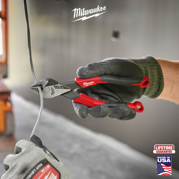 Milwaukee 7" Diagonal Comfort Grip Cutting Pliers (USA)