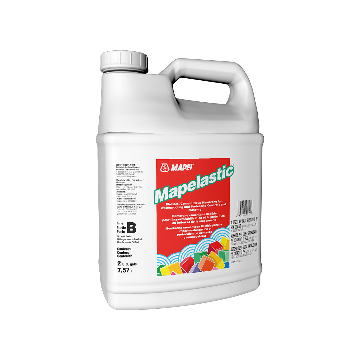 Mapei Mapelastic Cementitious Waterproofing (Part B) - 7.57L ...