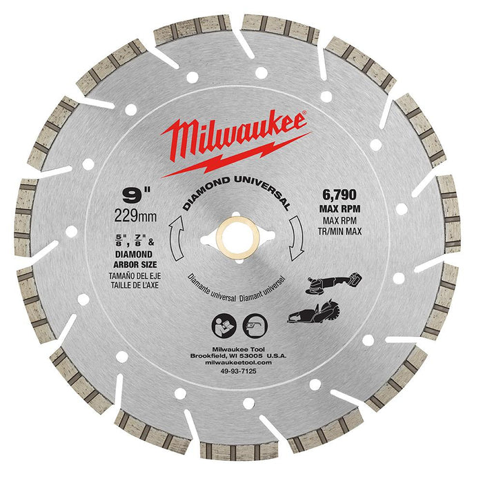 Milwaukee Universal Diamond Segmented Turbo Blades