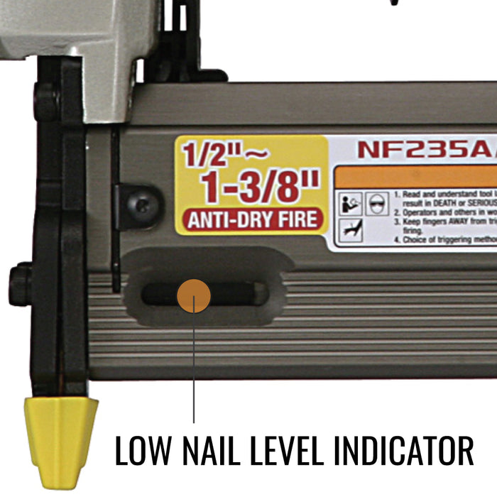 MAX NF235A/23-35 23G Pneumatic Micro Pinner - 1-3/8" Capacity