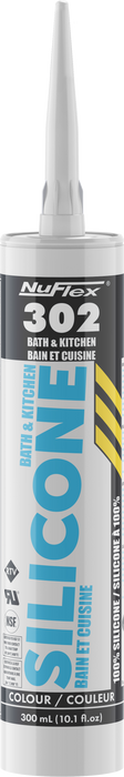 NuFlex 302 Bath and Kitchen Silicone Sealant 300mL