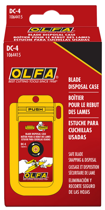 Olfa DC-4 Reusable Blade Disposal Can w/ Mounting Hole