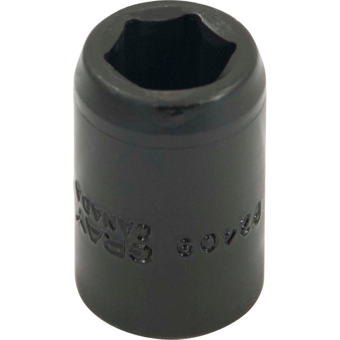 Gray Tools 1/2" Drive, 6 Point Standard Length, Impact Black Industrial Finish SAE Sockets