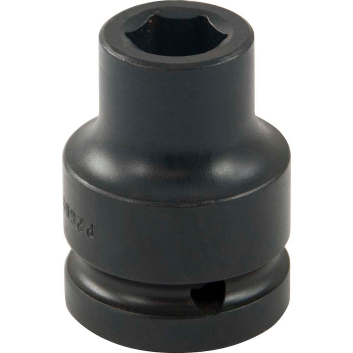 Gray Tools 3/4" Drive, 6 Point Impact Black Industrial Finish, Standard Length SAE Socket