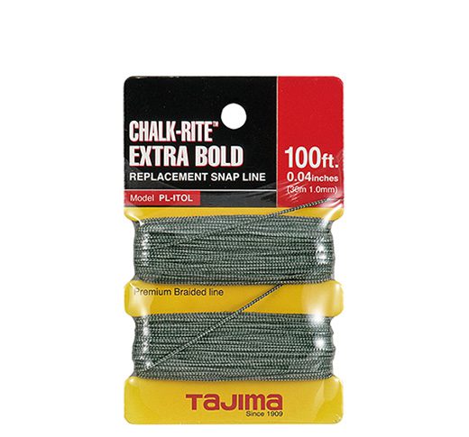 Tajima Replacement Extra Bold Braided Chalk Line - 1mm x 100ft
